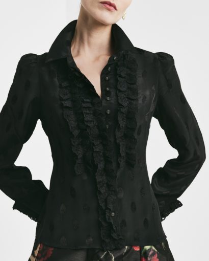 Viscose blouse - Black