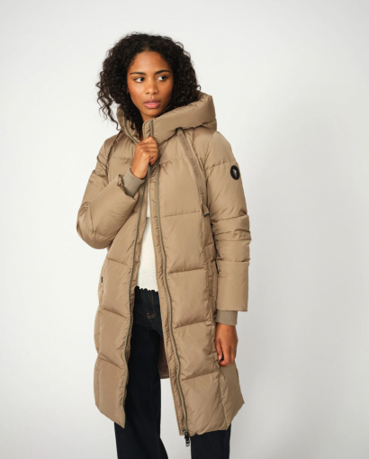 Nova square down coat - Brindle