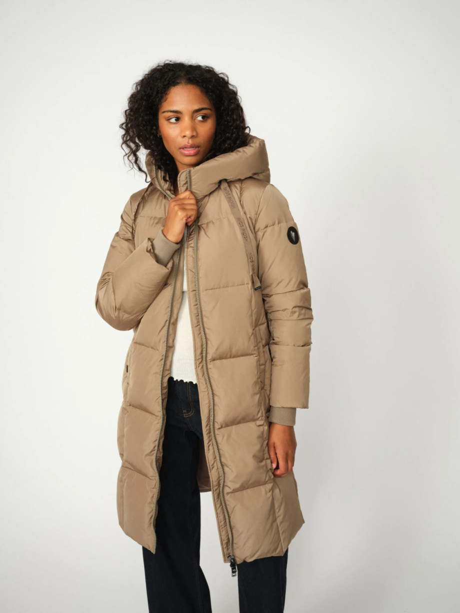 Nova square down coat - Brindle
