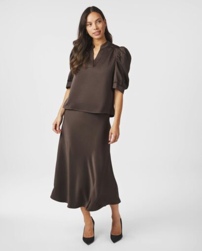 Bovary skirt - Dark brown
