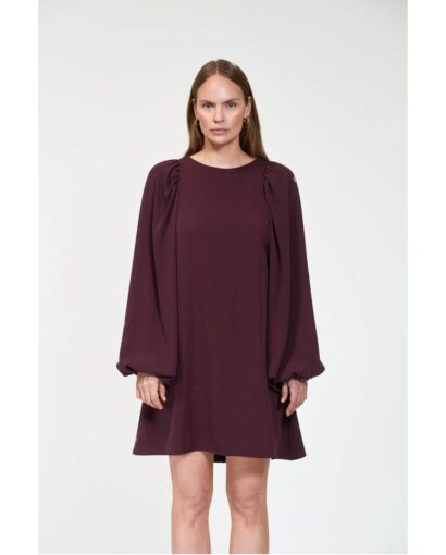 Valeria crepe dress - Dark burgundy