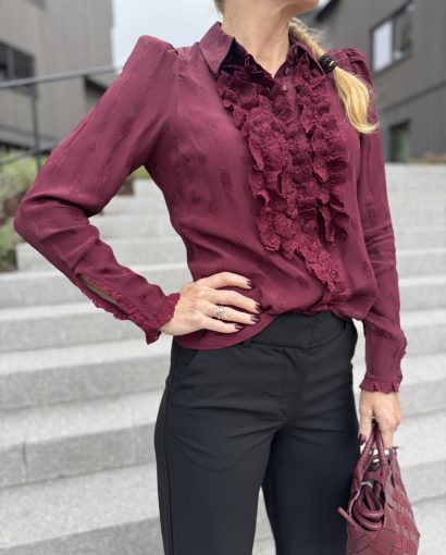 Viscose blouse - Burgundy