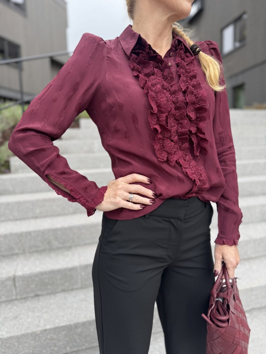 Viscose blouse - Burgundy