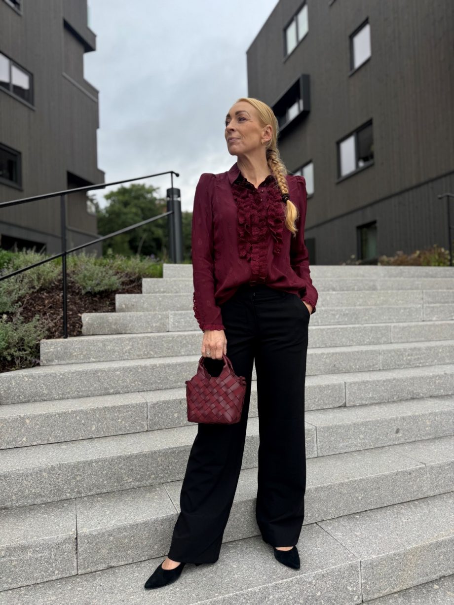 Viscose blouse - Burgundy
