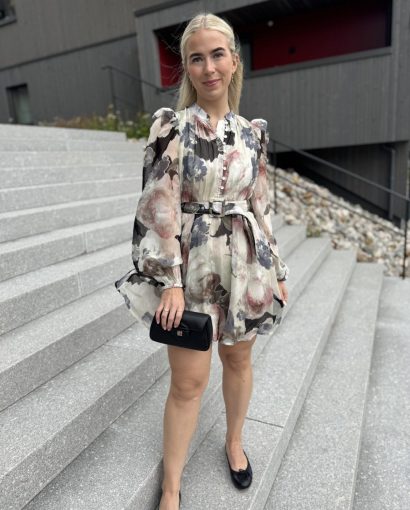 Organza mini dress - Fluid