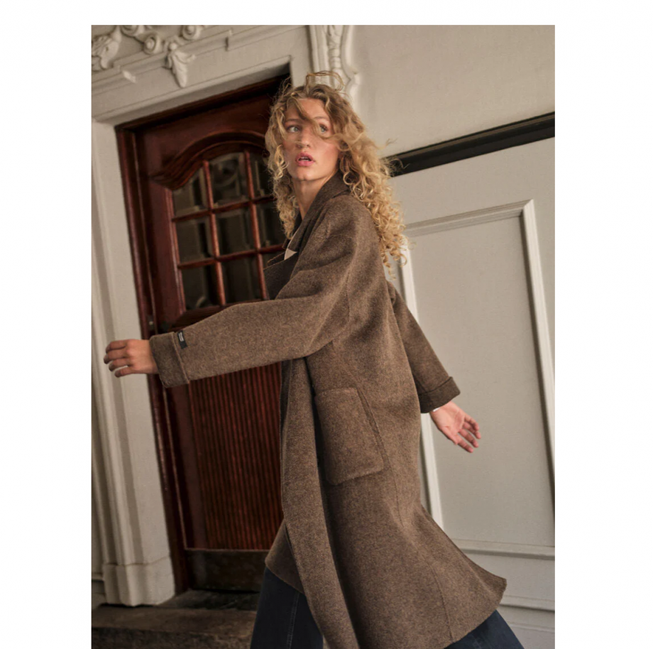 Lucca Barkley wool coat - Slate black