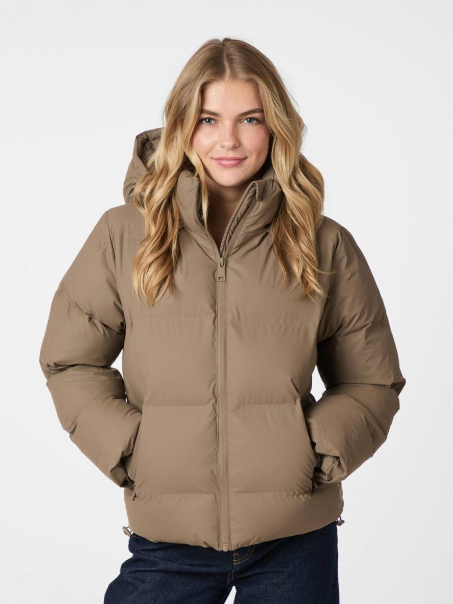 Fox C puffer jacket - Dark taupe