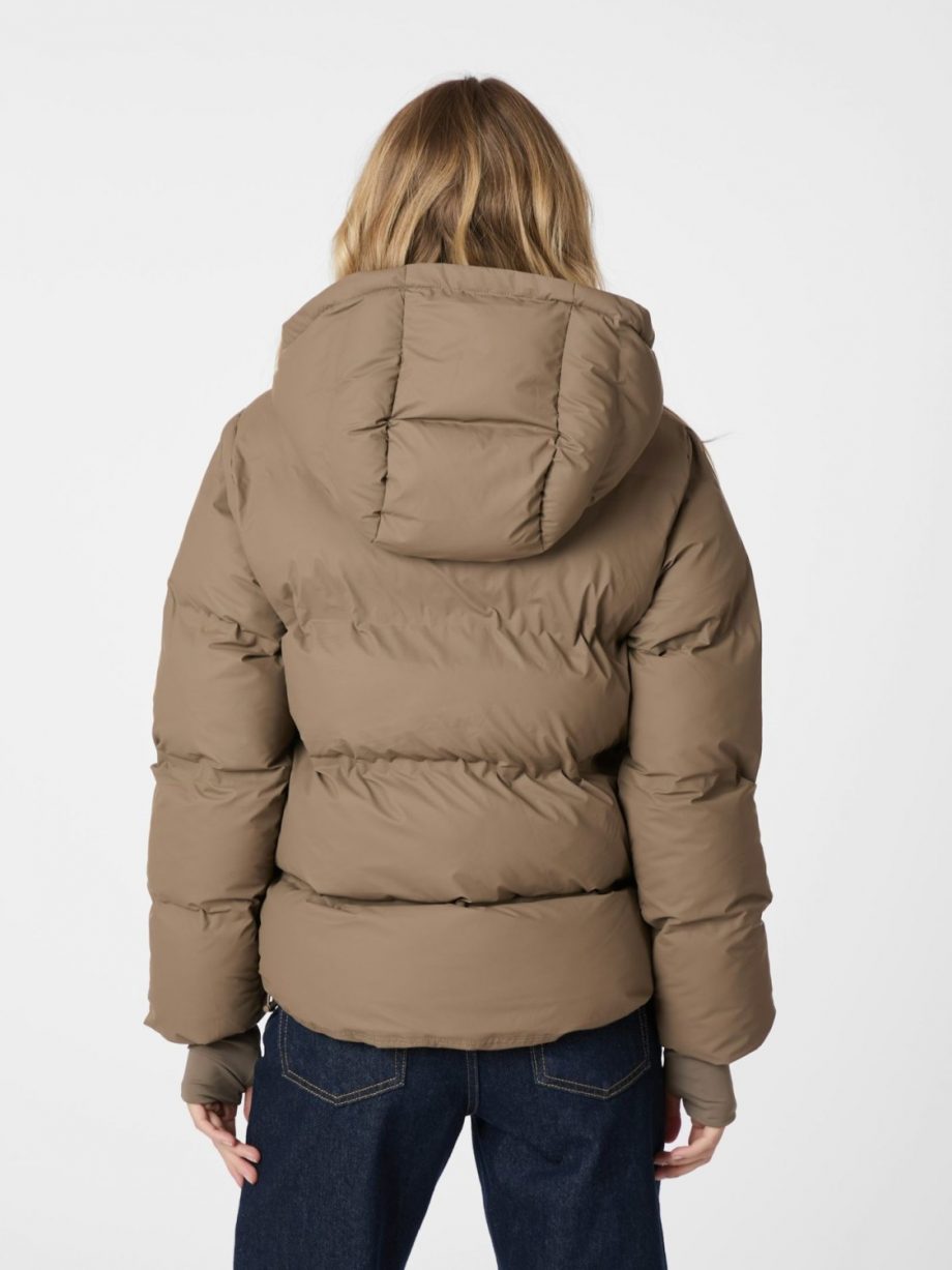 Fox C puffer jacket - Dark taupe