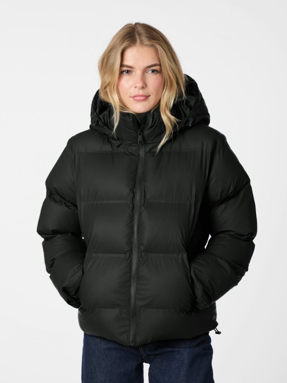 Fox C puffer jacket - Black