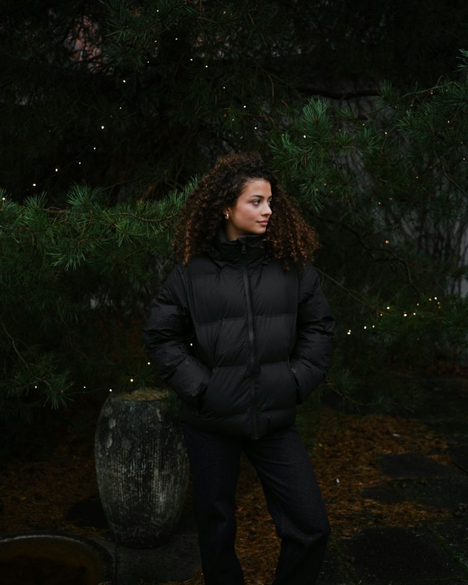 Fox C puffer jacket - Black