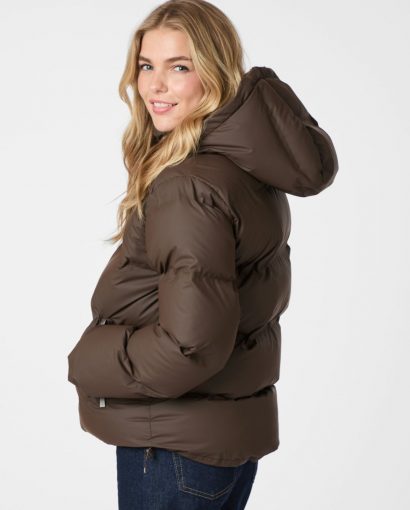 Fox C puffer jacket - Dark brown