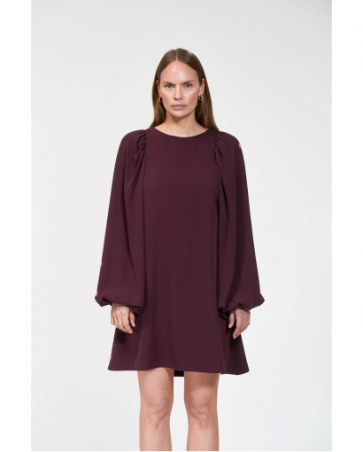 Valeria crepe dress - Dark burgundy