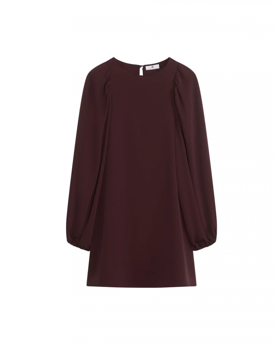 Valeria crepe dress - Dark burgundy