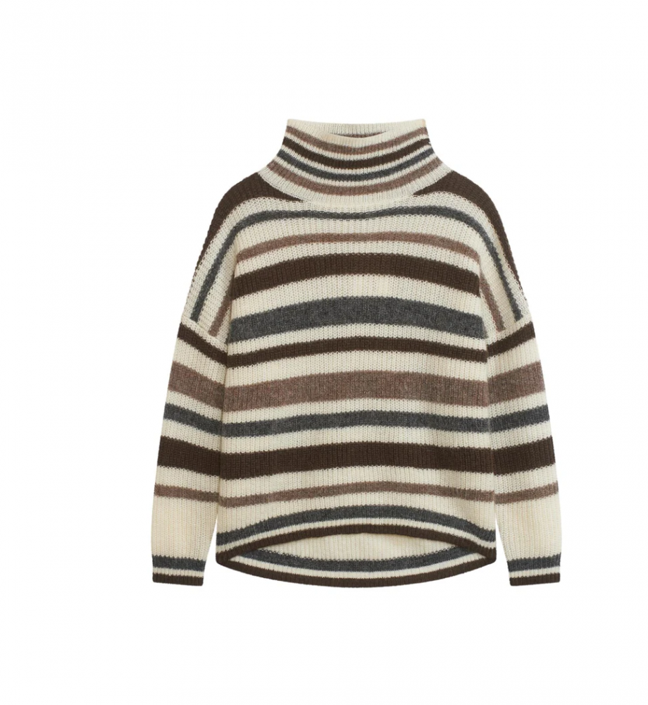 Stellar sweater - Offwhite/brown