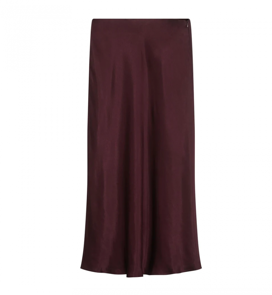 Emerson satin skirt - Burgundy