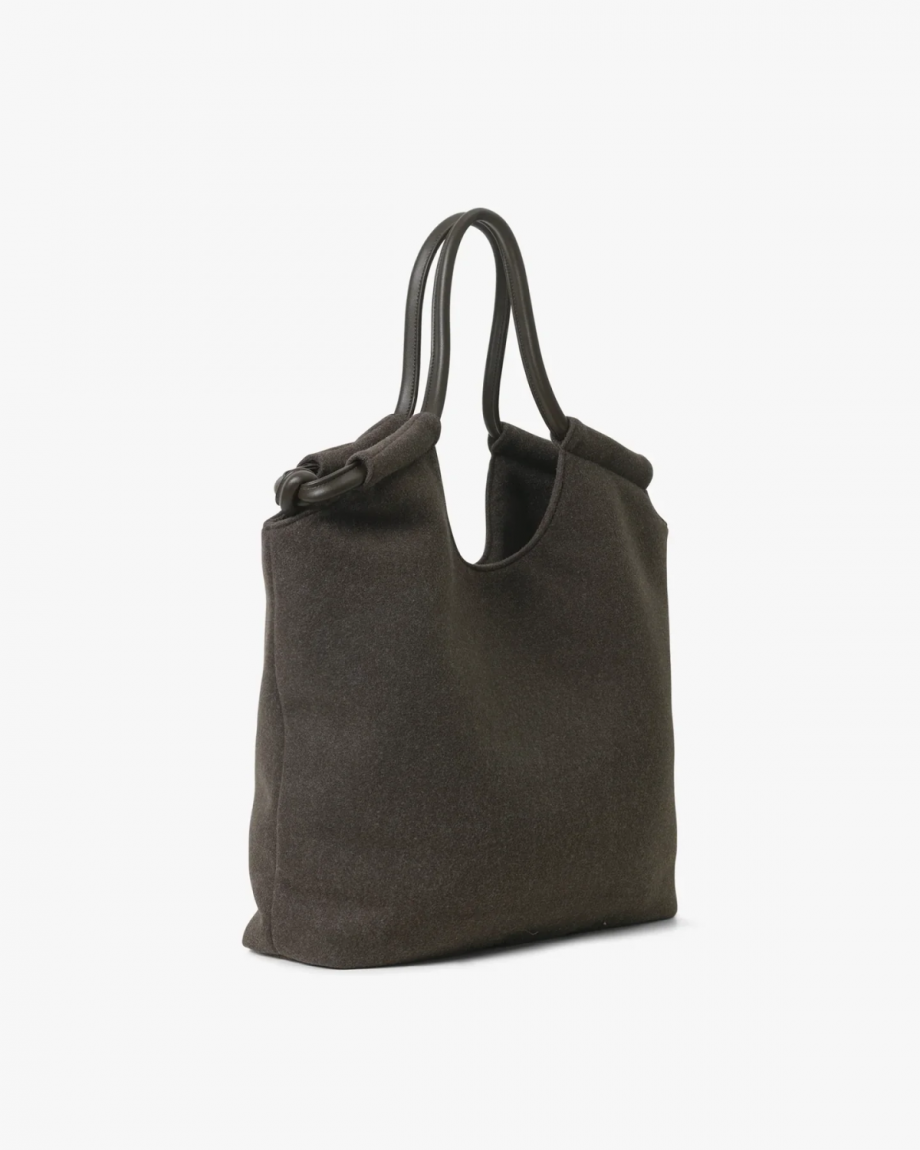 Day Woolen tote - Chocolate mel