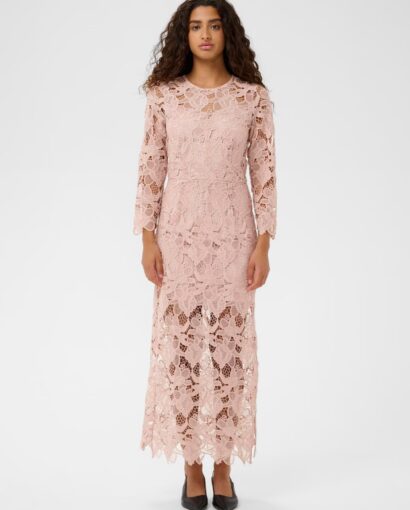 Aimee long dress - Dusty blush