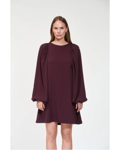 Valeria crepe dress - Dark burgundy