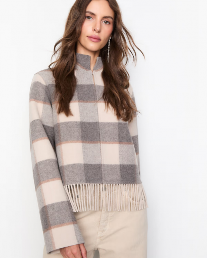 Edith jacket - Cream check