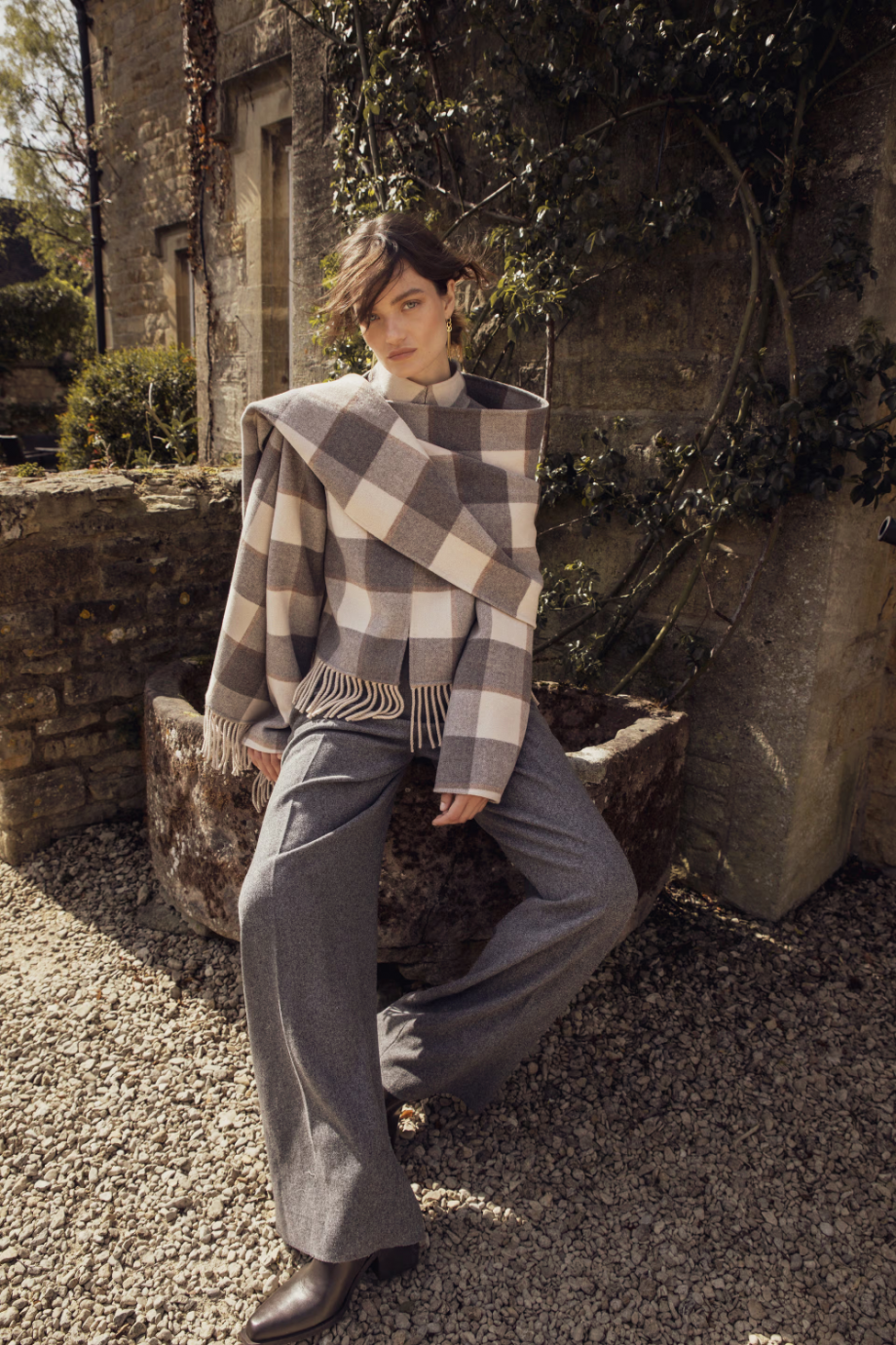 Edith jacket - Cream check