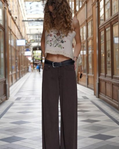 Jude drill tencel - Brown ecorce