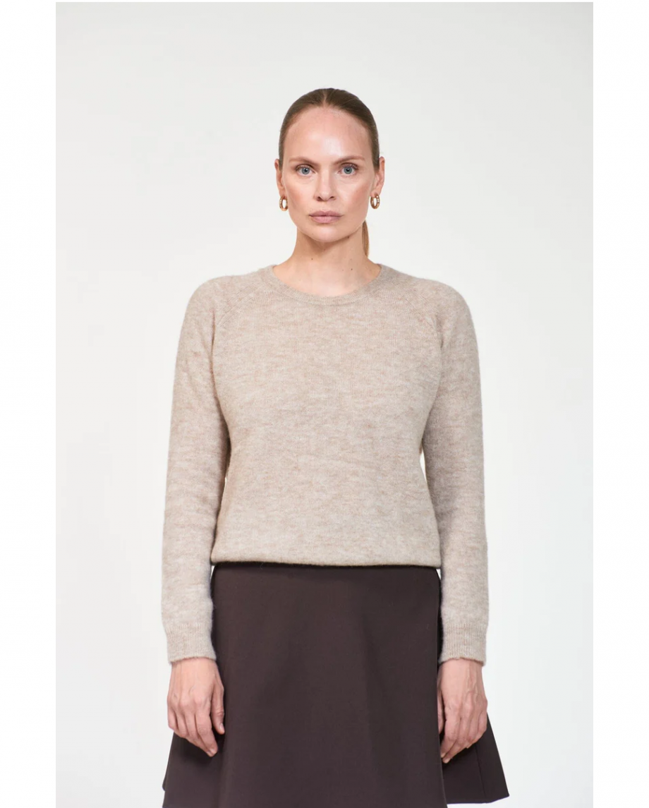 Fiona sweater - Light beige melange