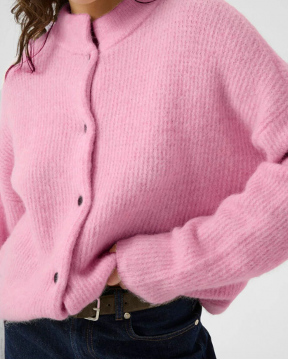 Alpha short cardigan - Begonia melange