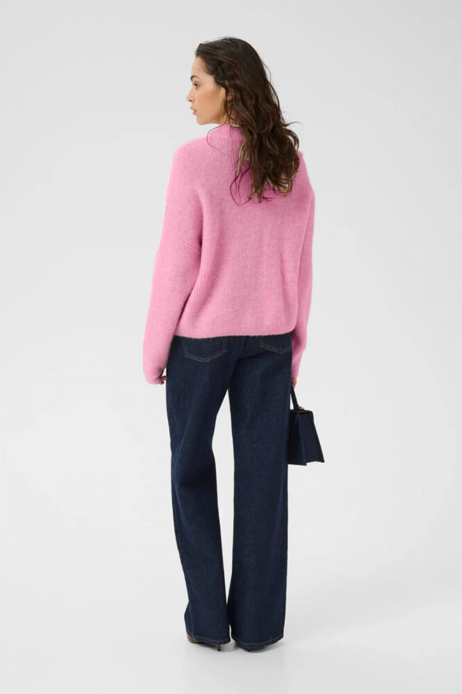 Alpha short cardigan - Begonia melange