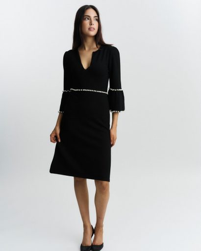 Anna merino dress - Black