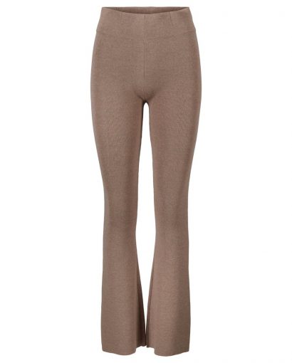 Elida merino pants - Beige melange