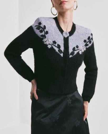 Decor knit jacket - Blue