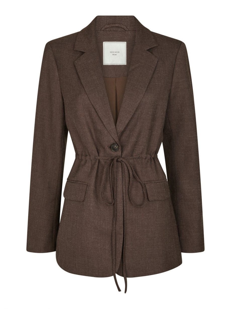 Jemmie melange blazer - Brown melange