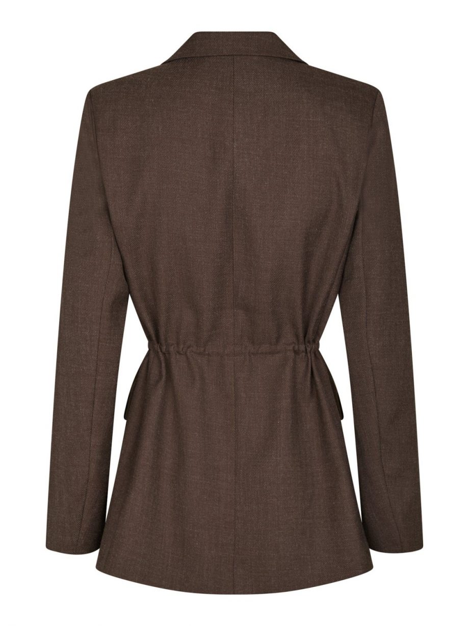 Jemmie melange blazer - Brown melange