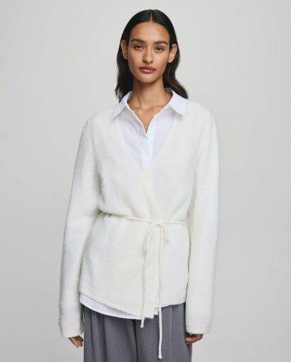 Miabelle Hope wrap cardigan - Egret