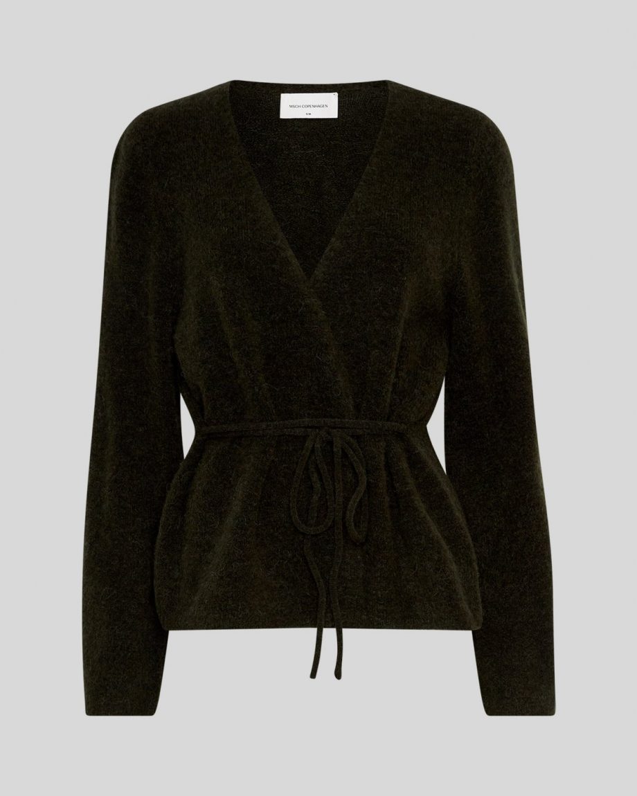 Miabelle Hope wrap cardigan - Rosin melange