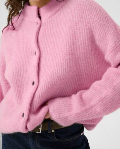Alpha short cardigan - Begonia melange