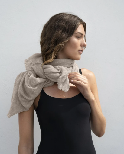 Cortina Luxury scarf - Light Beige