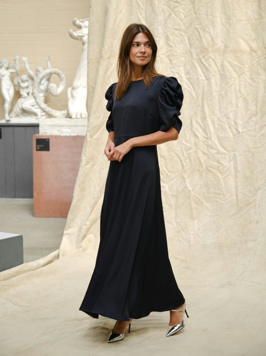 Benuti solid dress - Navy