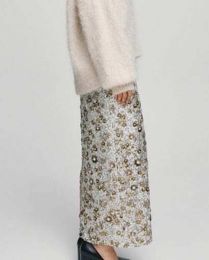 Magnolia HW skirt - Silver/T coco