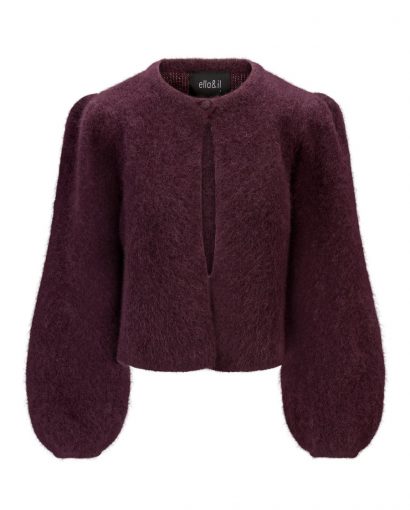 Amelia chunky cardigan - Red wine