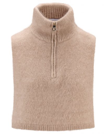 Belinda Chunky high neck - Hazel beige