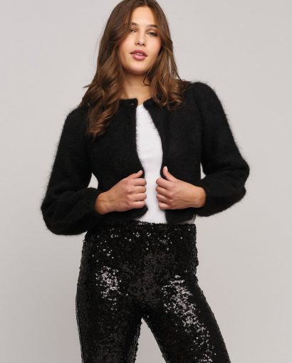 Amelia chunky cardigan - Black