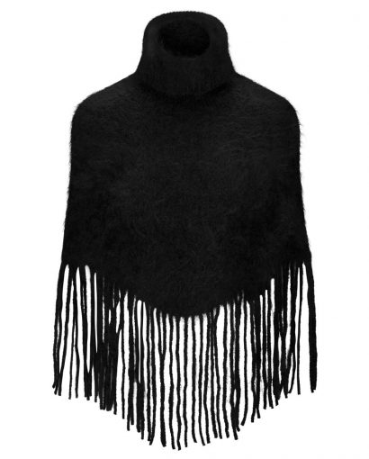 Nikola chunky poncho - Black