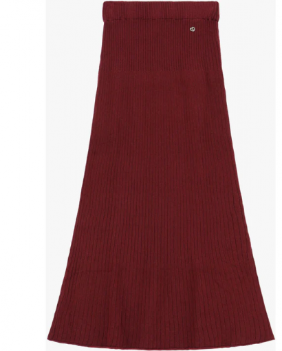 Skirt knitted - Bordeaux