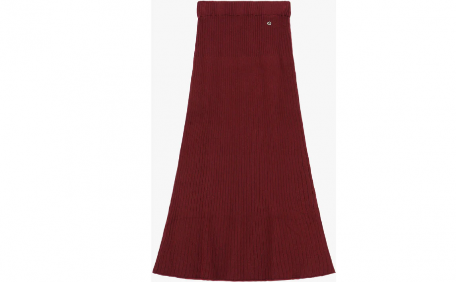 Skirt knitted - Bordeaux