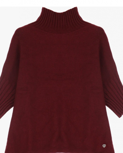 Turtleneck sweat - Bordeaux
