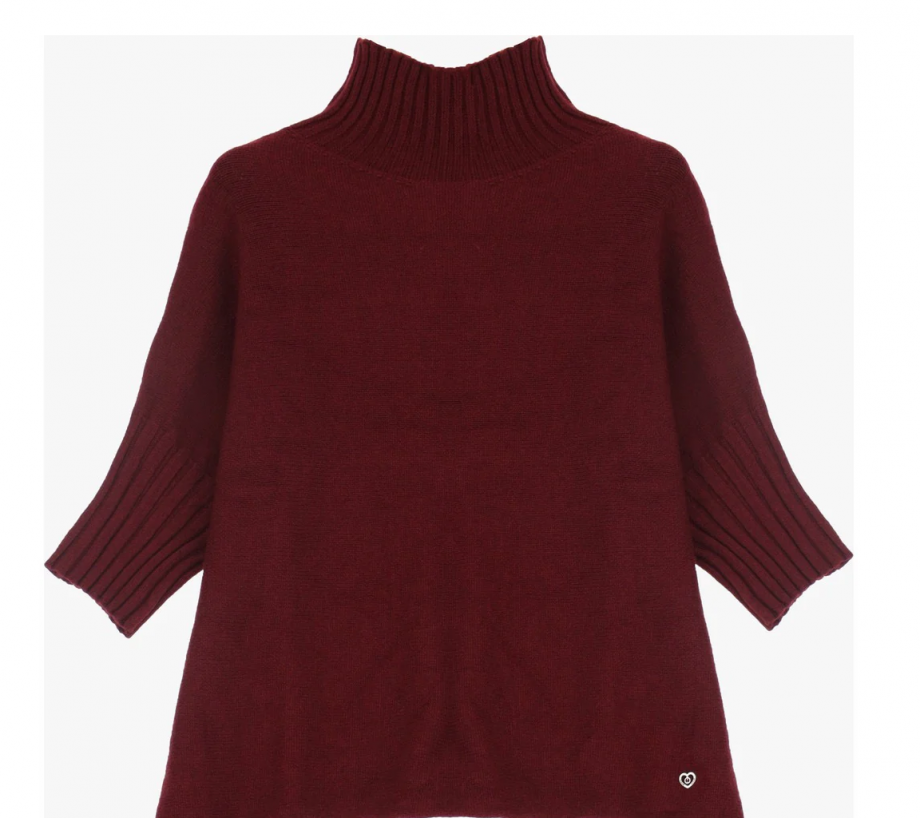 Turtleneck sweat - Bordeaux