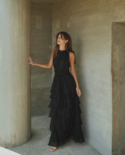 Marli Glitz Dress - Black