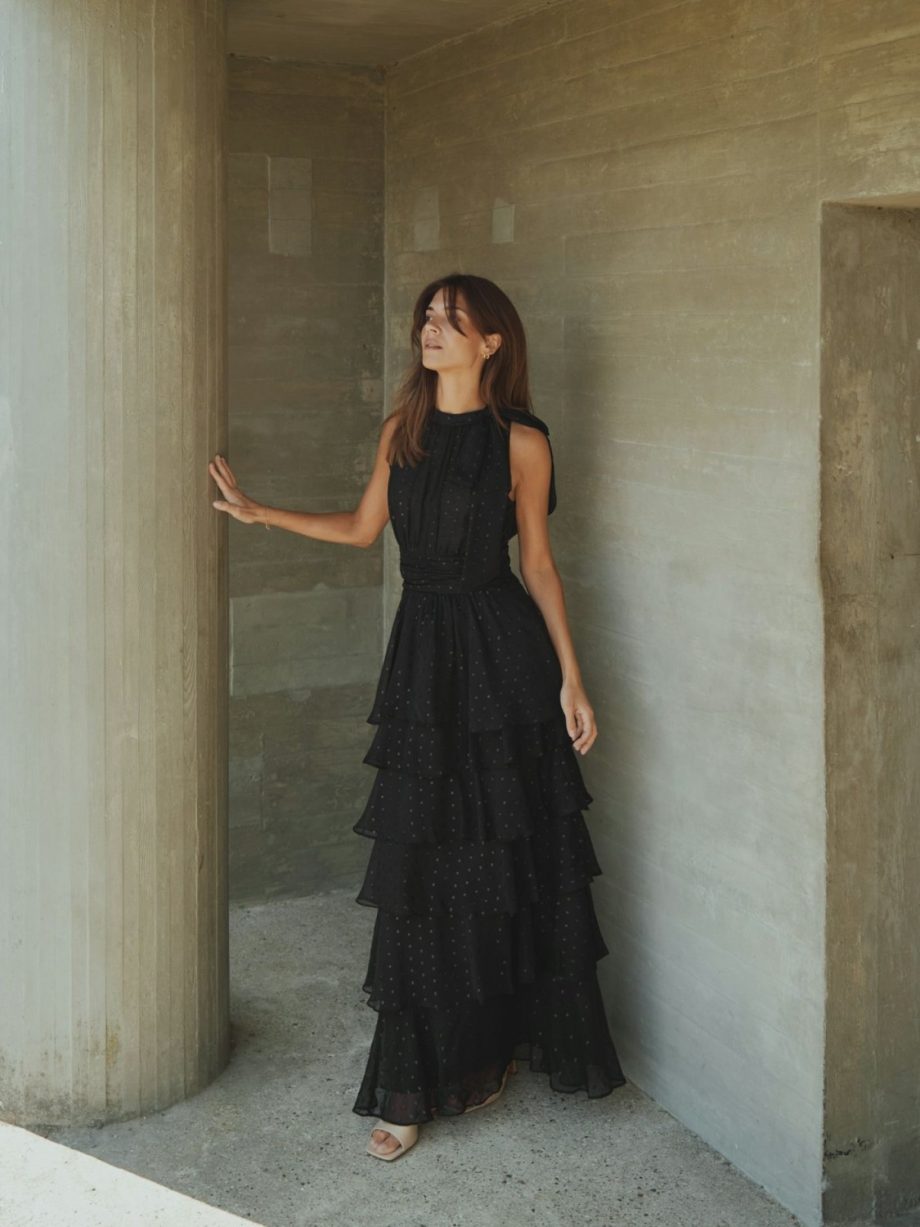 Marli Glitz Dress - Black