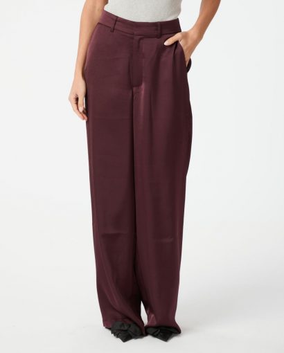 Emmett heavy sateen pant - Burgundy